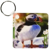 3dRose Puffin - Key Chains, 2.25 x 4.5 inches, set of 4 (kc_9103_2)