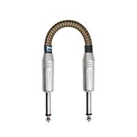 Spectraflex Braided Series Pedal Cable, Dual Straight Plugs, 9 Inch, Tweed