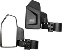 Bevel Engineering Rear View Side Mirror Kit for UTV (2 Pack) Fits 1.6" - 2" Roll Cage Bar Break Away and Adjustable - High Impact Shatter Proof Tempered Glass (Driver and Passenger Side)