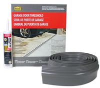 M-D Building Products 50100 M-D Single Garage Door Threshold Kit, 10 Ft L, Vinyl, Gray, 10'