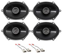 Front+Rear Hifonics Speaker Replacement Kit for 1994-1997 Ford Ranger