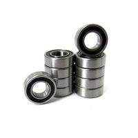 10pcs. 3/16x3/8x1/8" Precision Ball Bearings Chrome Steel ABEC 3 Rubber Seals