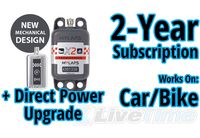 MyLaps X2 Transponder, Direct Power, for Car/Bike, includes 2-Year Subscription