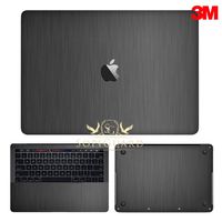 SopiGuard 3M Brushed Gunmetal Gray Full Body Precision Edge-to-Edge Vinyl Sticker Skin for Apple MacBook Pro 13 Touch Bar (A1706 / A1989)