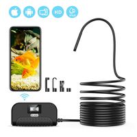 Wireless Endoscope, Dr.meter 2.0 Megapixels HD IP68 Waterproof Inspection Camera with Semi-Rigid 3.5M (11.5ft) Cable and 6 LEDs WiFi Borescope for iOS and Android Smartphone, Samsung, iPad, Tablet