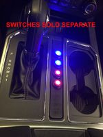 Specialty Performance Products 2015+ F-150 Sport Switch Panel Customizable Without Holes (Black)