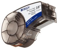 Brady M21-375-430 21' Length, 0.375" Width, B-430 Clear Polyester, Black On Clear Color, BMP 21 Mobile Printer ID PAL And LABPAL Printer Label