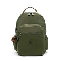 Kipling Seoul Go Large 15" Laptop Backpack Jaded Green Tonal
