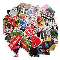 NIANPU 100 Pieces Waterproof Vinyl Stickers for Personalize Laptop, Car, Helmet, Skateboard, Luggage Graffiti Decals (D - Section)