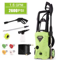 Homdox 2600 PSI Electric Pressure Washer 1600W Power Washer 1.6GPM High Pressure Washer, Professional Washer Cleaner Machine with 4 Interchangeable Nozzles
