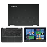 Black Carbon Fiber skin decal wrap skin Case for Lenovo Yoga 710 14 14" Touch Screen Laptop
