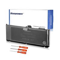 Runpower New Laptop Replacement Battery for A1321,Made for Apple MacBook Pro 15" A1286 (only for Mid 2009 2010 Version) [79Wh/7200mAh]