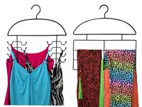 Combo 2 Pc Pack Leggings and Tank Top Organizer Hangers, USA Patented