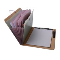 Notepad Portfolio with Expanding Files Folder, A4 Expandable File Organizer Business File Organizer Portfolio Case
