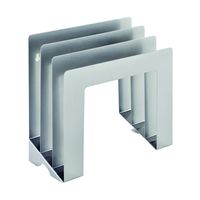 STEELMASTER Slant Organizer, Square, 9.25 x 4 x 9.44 Inches, Silver (2643S9450)