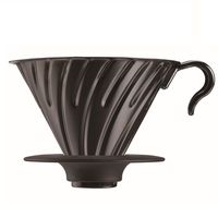 Hario V60 Metal Coffee Dripper, Size 2, Black