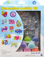 New Image Group SGPMED-71613 Suncatcher Group Kit Medium-Peace and Love 12/Pkg