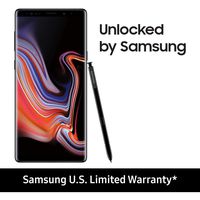 Samsung Galaxy Note9 N960U 128GB Unlocked 4G LTE Phone w/ Dual 12MP Camera - Midnight Black