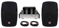 Rockville BluTube Tube Amplifier/Home Theater Bluetooth Receiver+(2) 8" Speakers
