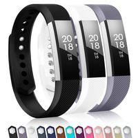 TreasureMax with Fitbit alta Bands for Women Men(3 Pack),Classic Replacement Bands with Fastener Rings for Fitbit Alta HR/Fitbit Alta/Fitbit Ace, Small/Large