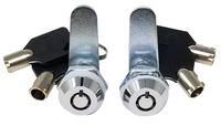 Admiral Tubular Cam Locks, Keyed Alike, Retaining (5/8 inch Pack of 2)