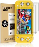 [4 Pack] Screen Protector Tempered Glass for Nintendo Switch Lite, iVoler Transparent HD,High Definition,Clear Anti-Scratch with Anti-Fingerprint Bubble-Free Fit Switch Lite 2019