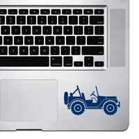 StickAny Palm Series Jeep Sticker for MacBook Pro, Chromebook, and Laptops (Navy)