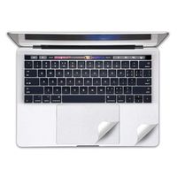 FORITO Palm Rest Cover Skin with Trackpad Protector Compatible New 15 Inch MacBook Pro Model A1707 A1990 with Touch Bar, 2018 2017 or 2016 Released (Silver)