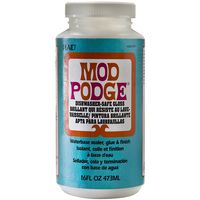 Mod Podge Dishwasher Safe Waterbase Sealer, Glue and Finish (16-Ounce), CS25139 Gloss