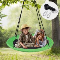 WONDERVIEW Tree Swing, Outdoor Swing with Hanging Strap Kit, 40 Inch Diameter 600lb Weight Capacity, Great for Playground Swing, Backyard and Playroom