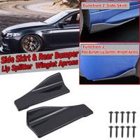 Kyostar Carbon Fiber Pattern Car Rear Lip Angle Splitter Diffuser Bumper Spoiler Winglet Wings Anti-Crash Modified Body Side Skirt