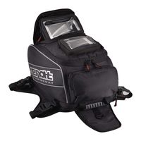 Tank Bag,Motorcycle Tank Bag Waterproof with Strong Magnetic,PU Leather Motorcycle Bags with Rain Cover and Enhancement Straps for Honda Yamaha Suzuki Kawasaki Harley(X-Large)