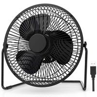 EasyAcc 9 inch USB Desk Fan USB Powered Table Fan Enhanced Airflow No Noise Quiet 2 Speeds 360° Rotation Personal Portable Desktop Cooling Floor Fan USB Powered ONLY for Home Office Hurricane Camping