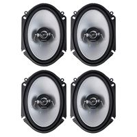 Kenwood 6 x 8-Inch 250-Watt 2-Way Coaxial Speakers, Pair (2 Pair)