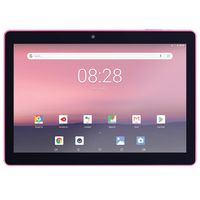 EVOO 10" Tablet, Android 8.1 Go Edition, Quad Core, 16GB Storage, Dual Cameras, Micro SD Slot, Pink