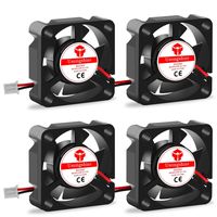 Usongshine 3D Printer Cooling Fan 30 x 30 x10mm 3010 DC 24V Cooling Fan with 2Pin Wire, Mounting Screw Package (24V 4PCS)