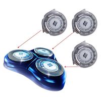 HQ8 Dual Precision Replacement Heads for Philips Norelco Shavers, Dual Blade Precision Cutting System, Made in Netherlands