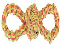Pet Champion PTFG8ROPE Interactive Stretchy Figure Eight Loop Dog Rope Toy, Orange, Medium