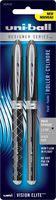uni-ball Vision Elite Designer Series Rollerball Pens, Bold Point (0.8mm), Black, 2 Count