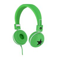 Rockpapa Star On Ear Headphones Foldable, Adjustable Headband for Kids Childrens Boys Girls Adults, iPhone iPod iPad Smartphones Tablets Computer DVD Green