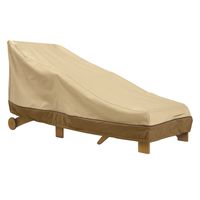 Classic Accessories 71972 Veranda Patio Day Chaise Lounge Cover, Large, Brown