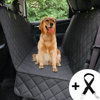 Honest Dog Car Seat Covers with Side Flap, Pet Backseat Cover for Cars, Trucks, and Suv's - Waterproof & Nonslip,Luxury(Quilted)