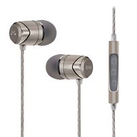 SoundMAGIC E11C Earphones Wired Noise Isolating in-Ear Earbuds Powerful Bass HiFi Stereo Sport Headphones with Microphone (Gunmetal)