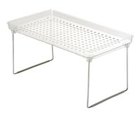 madesmart Classic Medium Stacking Shelf w/Holes | Classic Collection | Soft-Grip Dots and Non-Slip Feet | BPA-Free