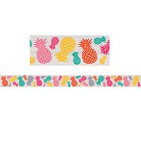 Teacher Created Resources 2157 Tropical Punch Pineapples Straight Border Trim