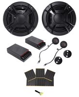 Polk Audio DB6502 6.5" 600 Watt Component Car/ATV/Motorcycle Speakers + Rockmat