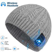 Bluetooth Beanie Hat Wireless Winter Headphones Speaker Knit Hats Ourdoor Sports Running Caps for Men Women Teens Boys Girls