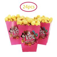 LOL party popcorn box LOL party supplies preference, LOL birthday theme party LOL movie party, lol fans' favorite