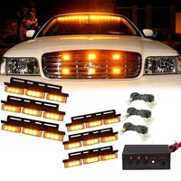 CHAMPLED New 36 LED Amber Car Emergency Warning Light Bar Traffic Advisor Strobe Flash Lamp for Ford Chrysler Chevy Chevrolet Dodge Cadillac Jeep GMC Pontiac Hummer Lincoln Buick