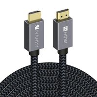 4K HDMI Cable 25 ft, iVANKY High Speed 18Gbps HDMI 2.0 Cable, 4K HDR, HDCP 2.2, 3D, 2160P, 1080P, Ethernet - Braided HDMI Cord, Audio Return (ARC) Compatible UHD TV, Blu-ray, PS4/3, Monitor, Projector